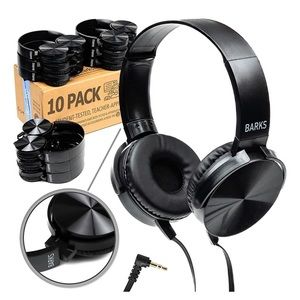 PACK OF 5 BULK CLASSROOM HEADPHONES